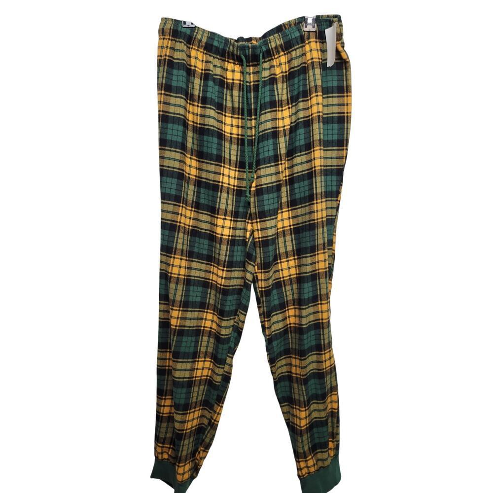 Abound Yellow & Green Flannel Pant Size XL